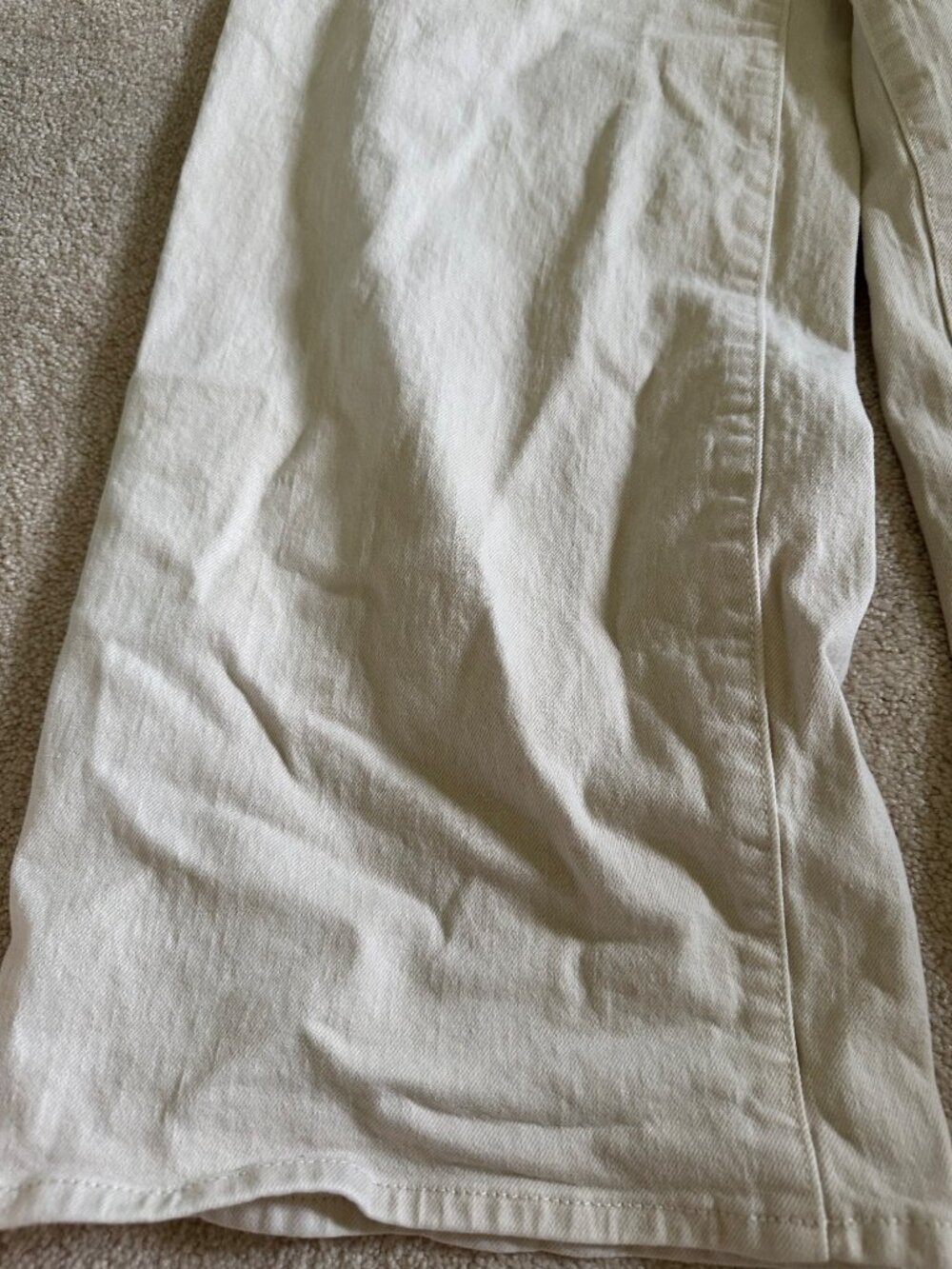 Universal Thread Womens Wide-Leg Beige Denim Pants With Back Pockets Size6 - Picture 3 of 16